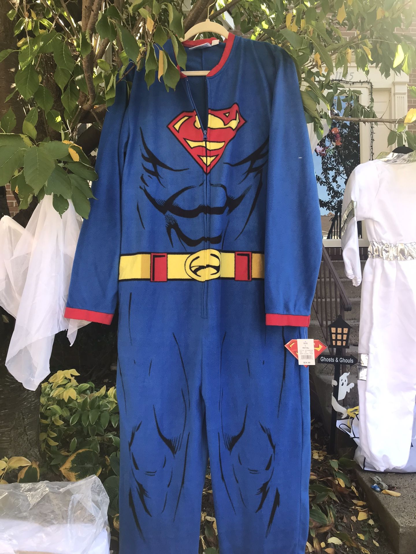 Adult Onesie Superman Costume
