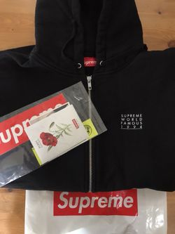 Supreme World Famous Hoodie — Size Medium