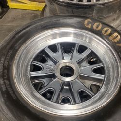 Cobra II Race Wheels With Goodyear 6.00 15 Blue Streak