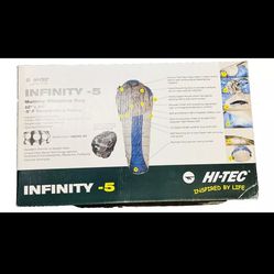 New Hi-Tec Infinity Five Mummy Sleeping Bag  -5F Temperature Rating - 32" x 84"