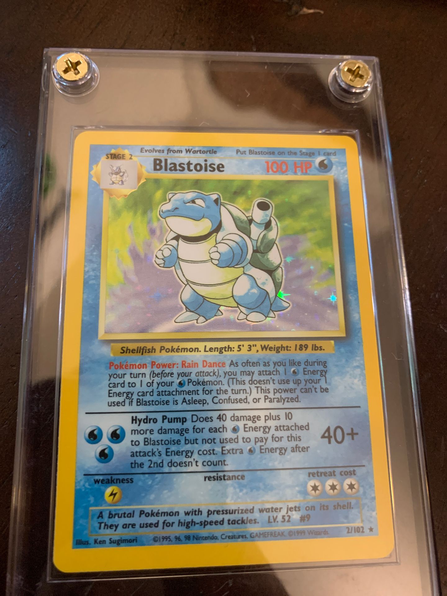 Blastoise 2/102 HOLO Base Set NM-Mint Pokémon