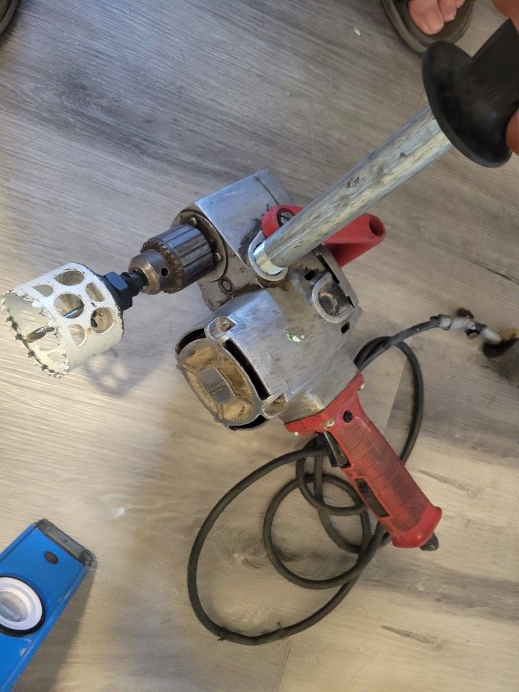 Hole Hawg With Chuck And Adapter