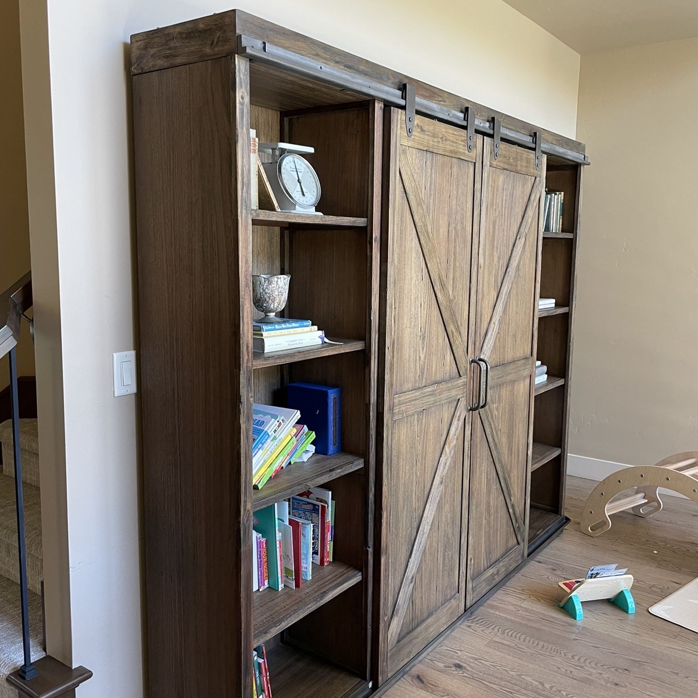 World market barn 2024 door bookcase