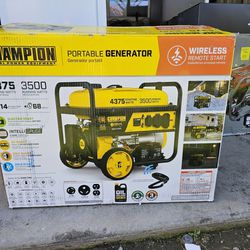 champion generator 4375watts starting 3500watts running wireless start 
