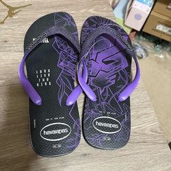 Size 9,10,13 mens - Marvel Black Panther Havaianas Flip Flops Sandals NEW NWT