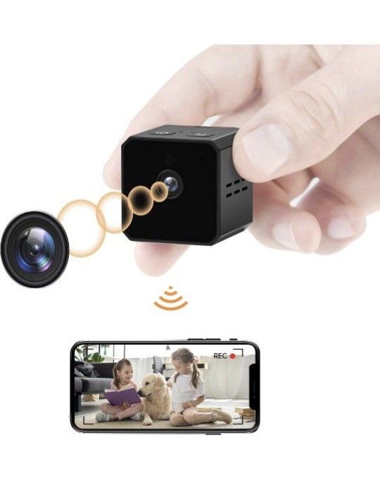 Brand New Hidden Camera Spy Camera, WiFi Mini Full HD Nanny Cam, Small Wireless Home Security Pet Secret Indoor Outdoor Baby Surveillance with Motion 