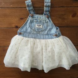Oshkosh overalls dress 👗 9M