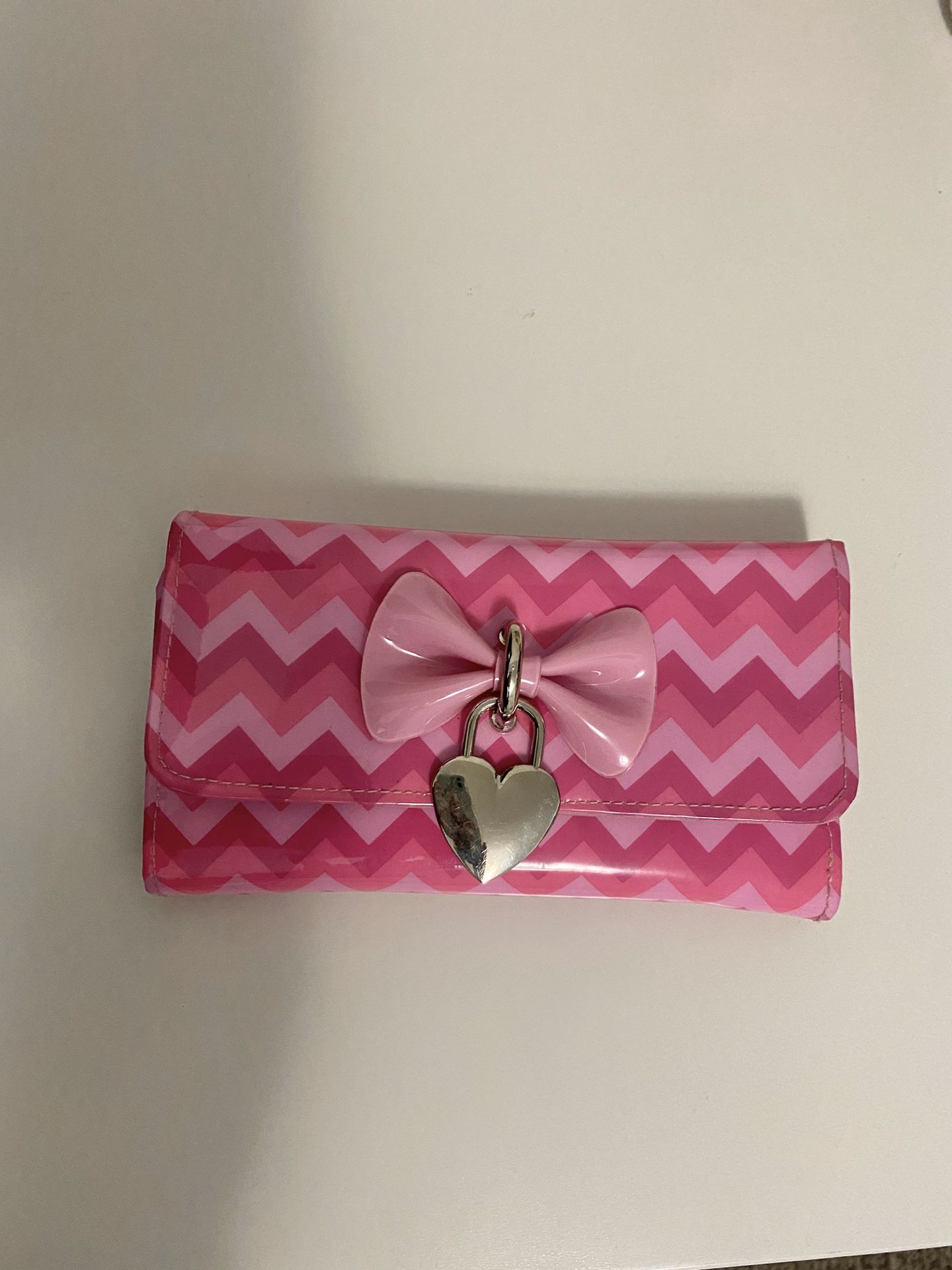 Pink Chevron Wallet from Claire’s