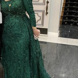 dark Green Evening Dress 