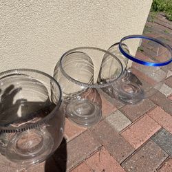 Large Glass Vases - Jars 