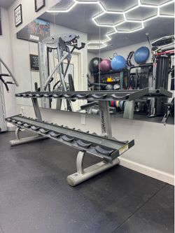 Life fitness commercial Dumbbell rack
