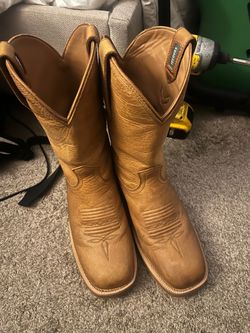 Tecova Rugged Square Toe Men’s Cowboy Boots 10