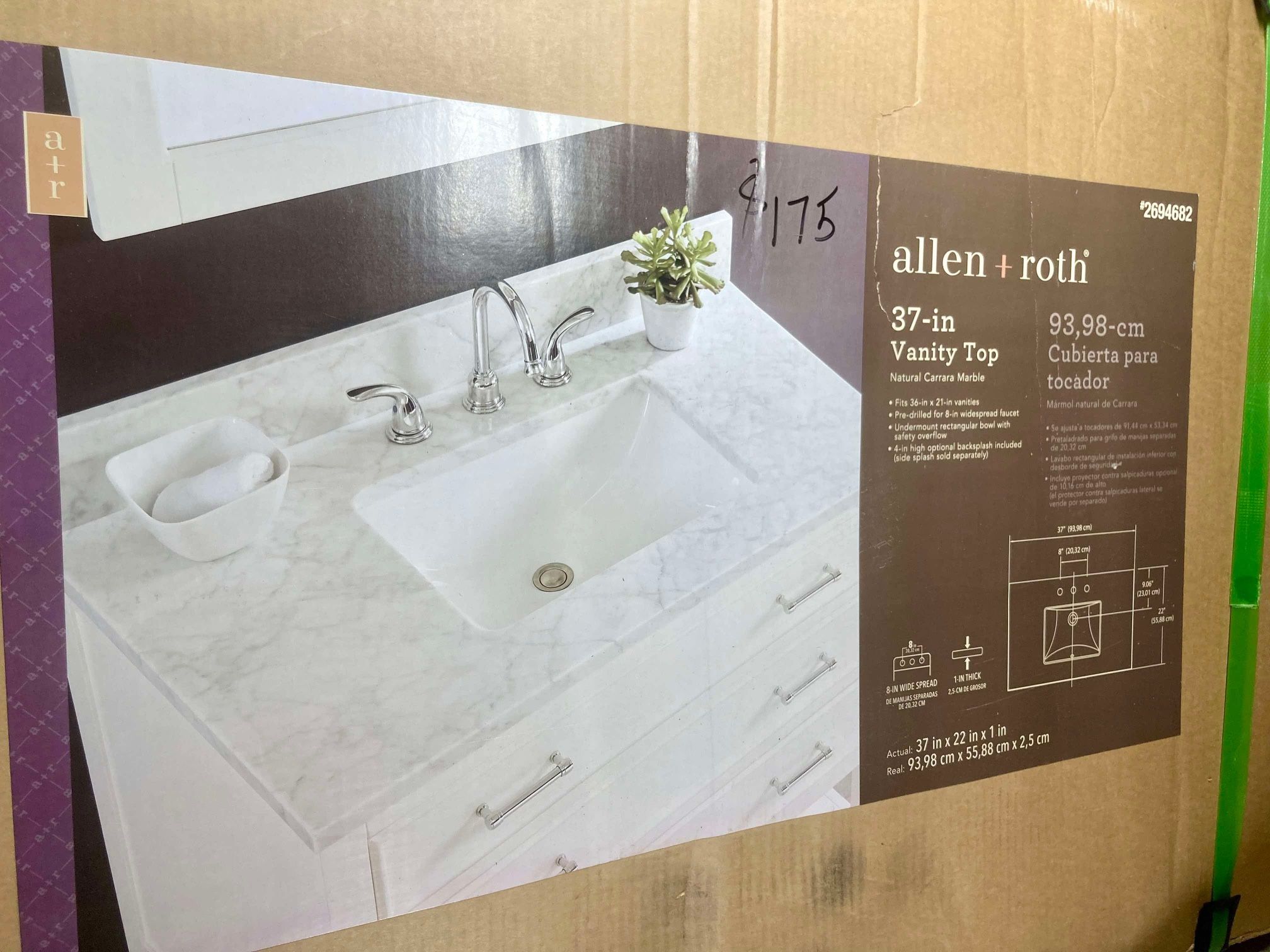 37in Bathroom Vanity Sink