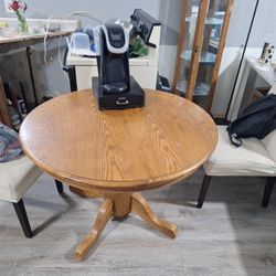 Round Wood Dining Room Table