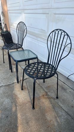 Patio set de metal 3 piezas