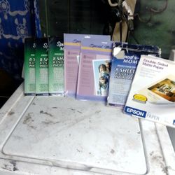 Photo Paper Plane And Glossy And Double-sided Mat Paper