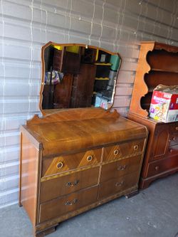 Antique Dresser and Mirror