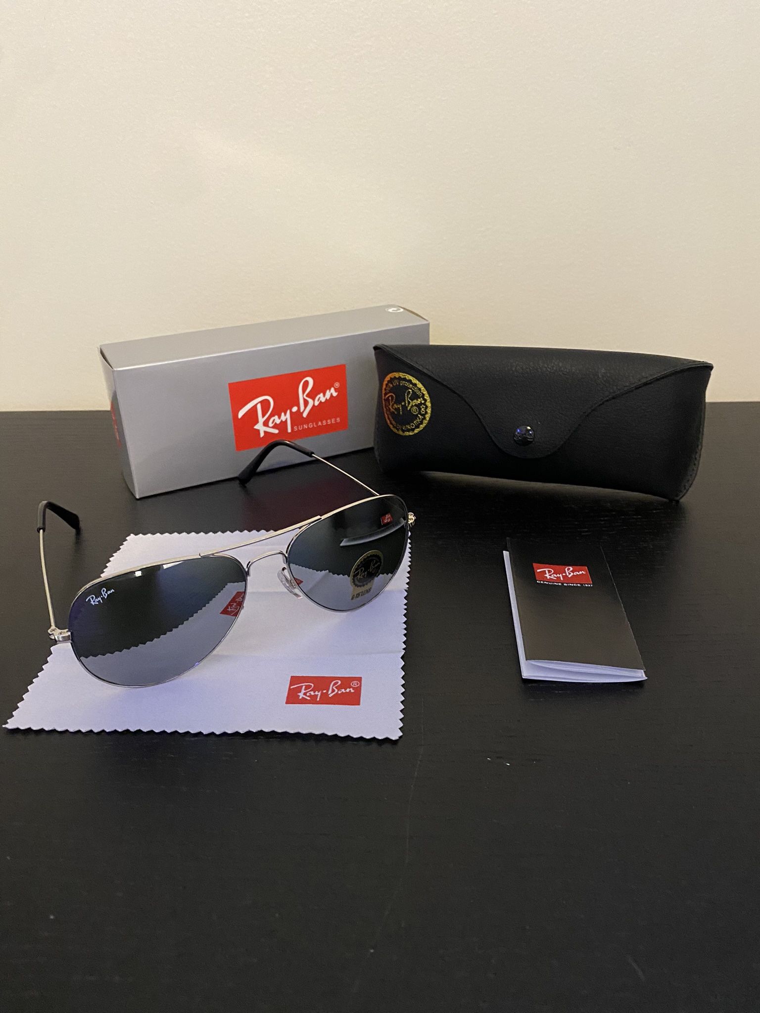 Brand New Ray Ban Mirror Aviator Sunglasses