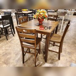5 Pc Counter Height Dining Table Set