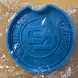 Oklahoma sooners car coaster resin mold