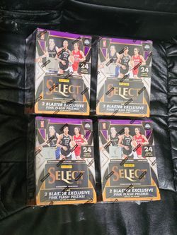 2025 Select WNBA Basketball Cards Blaster Box! 4 Box Lot! New Factory Sealed! Find Color Wheel Insert!?