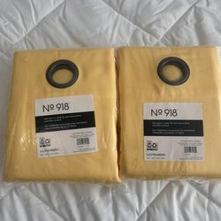 New - Curtains Yellow  48” x 84” (4 panels) - Window Treatments