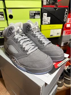 NIKE JORDAN 5 WOLF GRAY Sz 8 DS