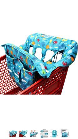 Double shopping cart cover for babies