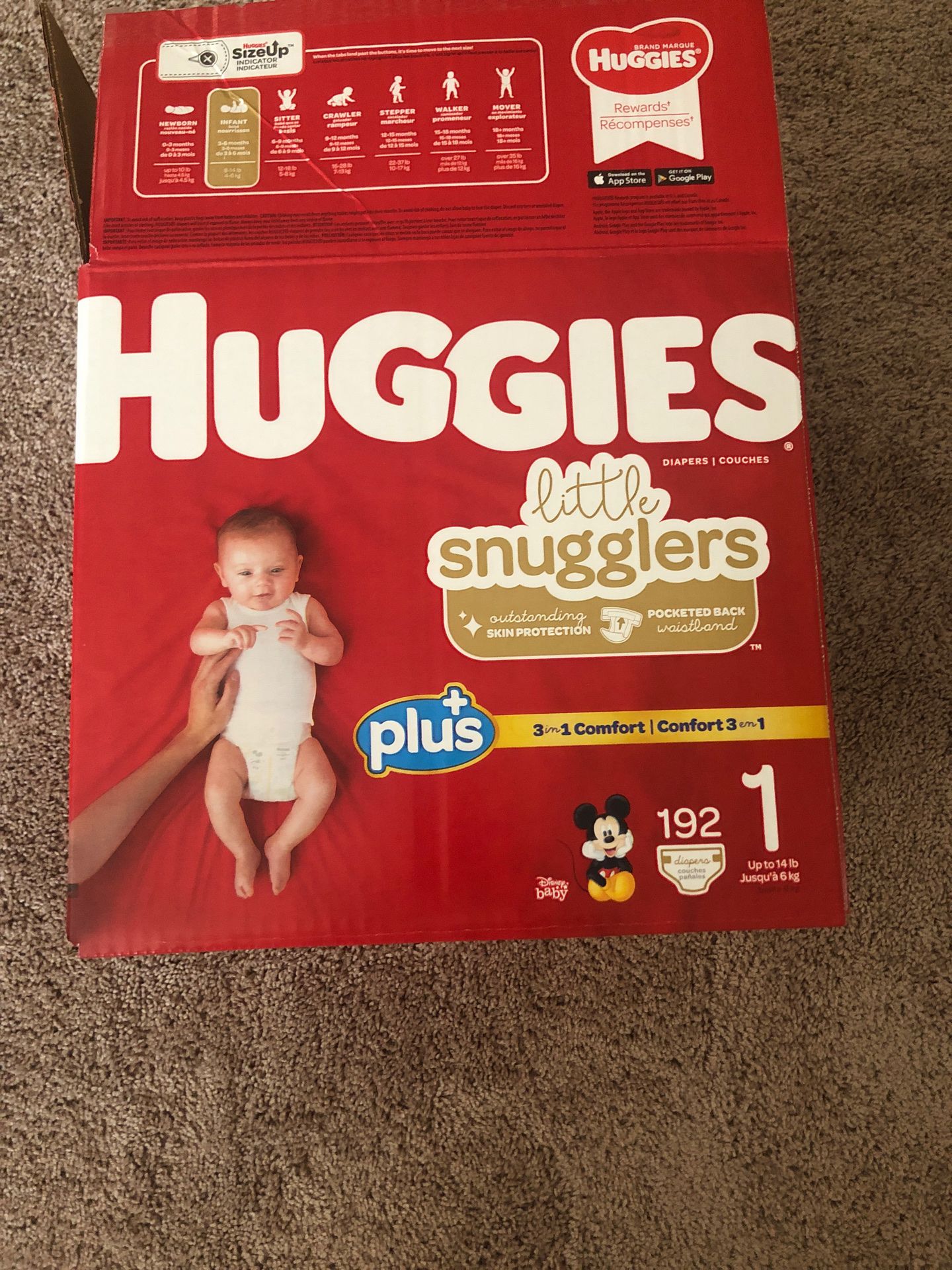 Huggies diapers size 1