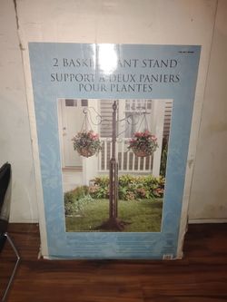2 Basket Plant Stand