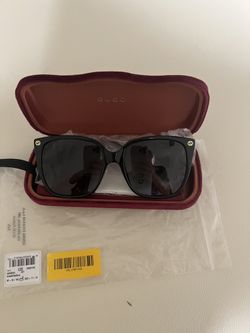 Gucci Black And Grey Sunglasses
