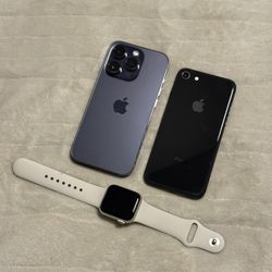 iPhone 14 Pro, iPhone SE 2nd Gen & iPad 16GB Lot PASSCODE LOCKED