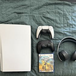 PS5 with Controllers & Headset Included