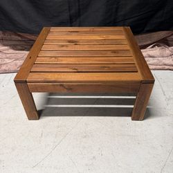Solid Wood Slatted Accent Table – Modern Rustic Style