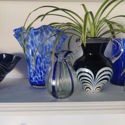 Blue Glass Decor (All For $35)