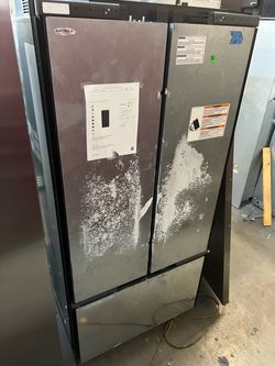 America French Door Refrigerator Stainless Steel