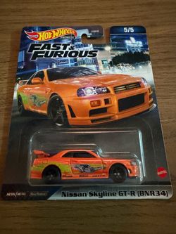 Hot Wheels Premium Fast & Furious Mix 1 Nissan Skyline GT-R BNR34 Brand New