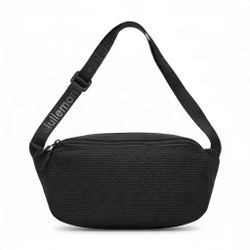 Lululemon Black Mesh Crossbody Belt Bag