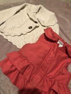 Baby girls sweater and vest size 12-18 months