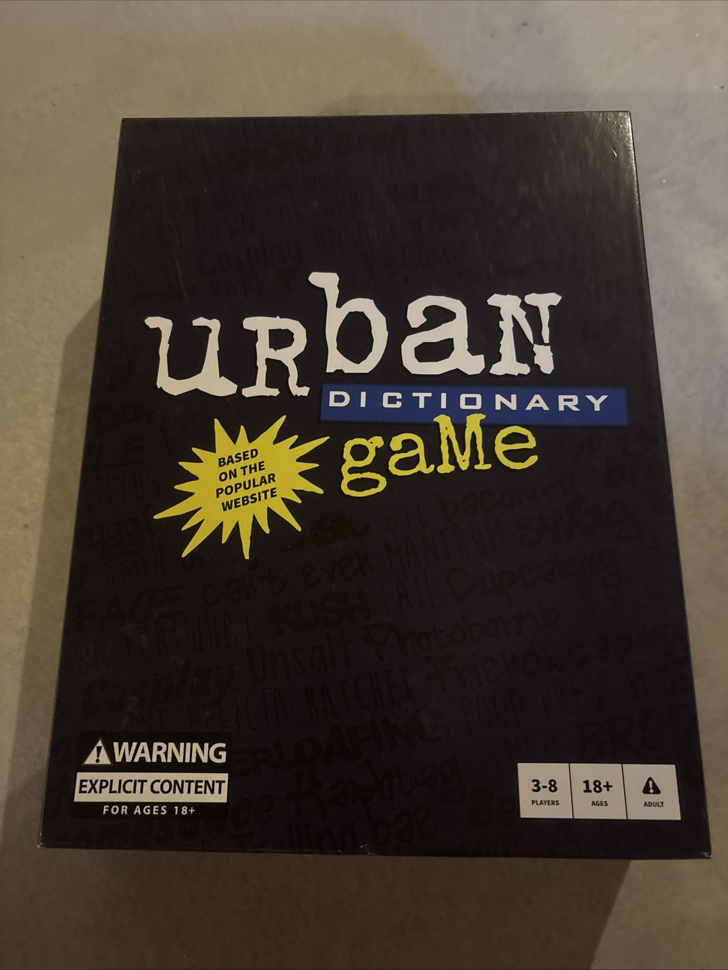 Urban Dictionary Card Game For Adults