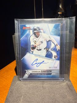 Topps 2025 Bowman's Best Best of 2025 Chandler Simpson B25-CSI RC Auto /150 Rays