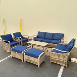 8pc Outdoor Patio Furniture Set 