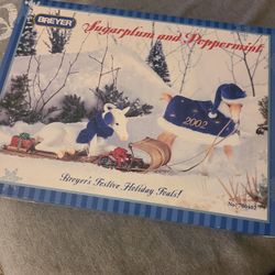 BNIB Breyer Sugarplum and Peppermint  2002 Holiday Horse With Box
