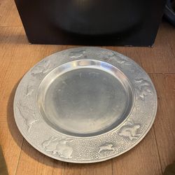 Antique Vintage Large Metal plater