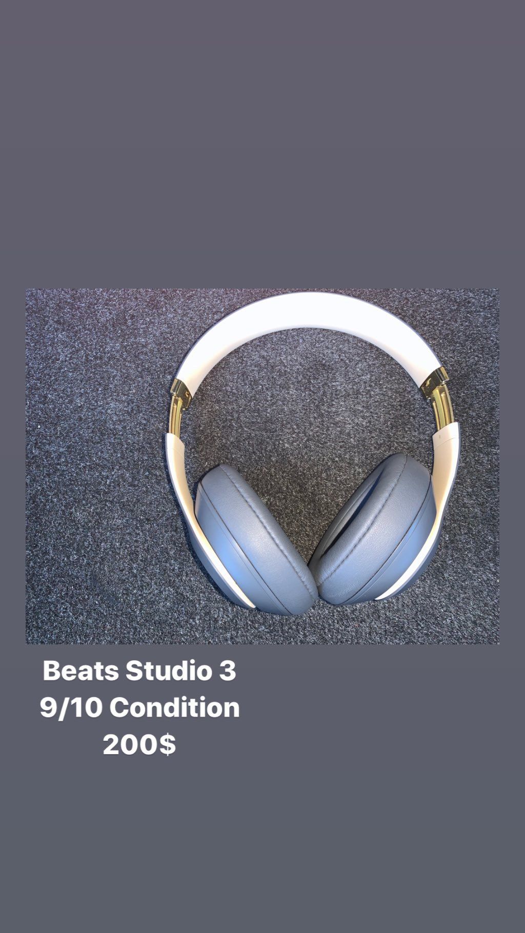 Beats Studio 3 Noise Canceling 9/10 almost 10/10 condition.