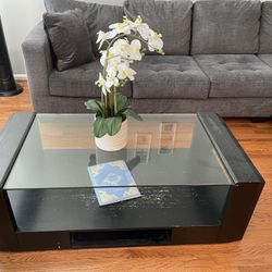 Glass Top End Table