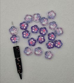 Whale/ Octopus Flower Shape Acrylic beads