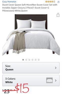 3 piece microfiber duvet set
