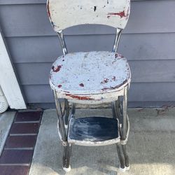 Vintage Chair Step Stool
