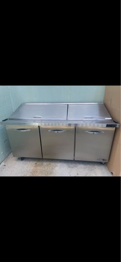 Kool-It 3-Door Stainless Steel Sandwich Prep Table